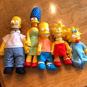 The Simpsons Plush Dolls 1990s Burger King